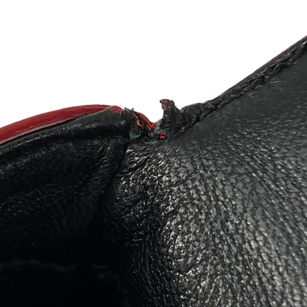 PRADA Handbag BN1670 Calfskin Red Women Used Authentic