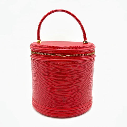 LOUIS VUITTON Handbag M48037 Epi Leather Castarian red Handbag Epi Cannes Women Used Authentic