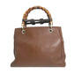 GUCCI Handbag 336032 Leather, Bamboo Brown leather 2 way bag