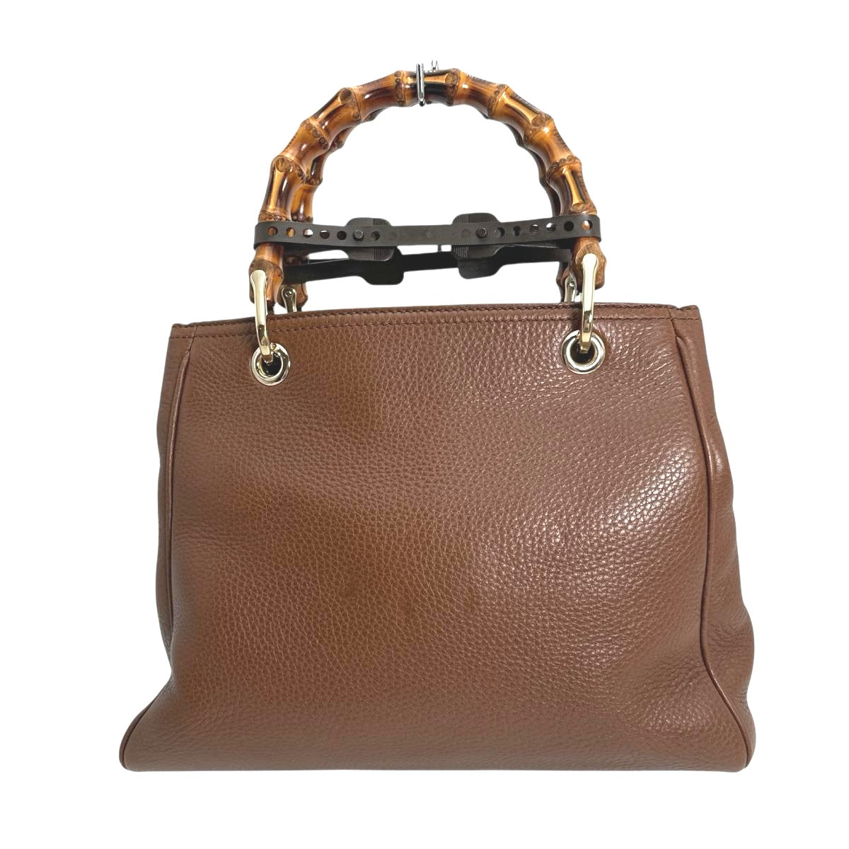 GUCCI Handbag 336032 Leather, Bamboo Brown leather 2 way bag