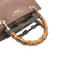 GUCCI Handbag 336032 Leather, Bamboo Brown leather 2 way bag