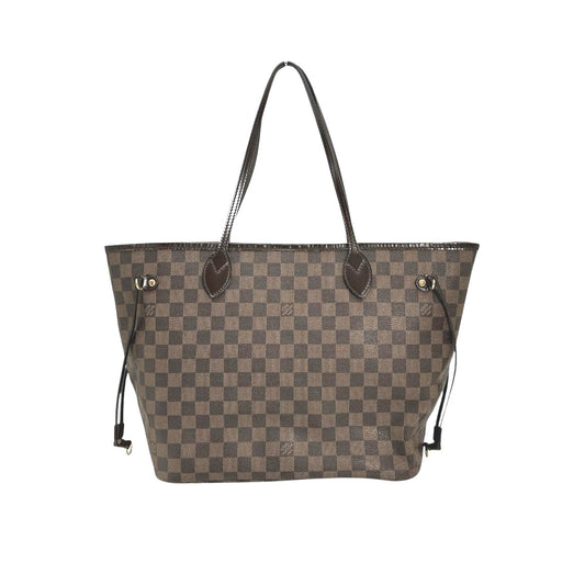 LOUIS VUITTON Tote Bag N51105 Damier canvas Brown lightweight Damier Neverfull MM Women Used Authentic