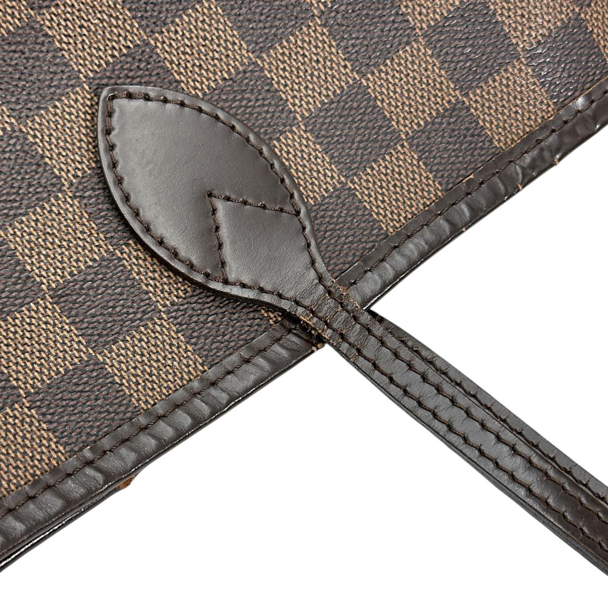 LOUIS VUITTON Tote Bag N51105 Damier canvas Brown lightweight Damier Neverfull MM Women Used Authentic