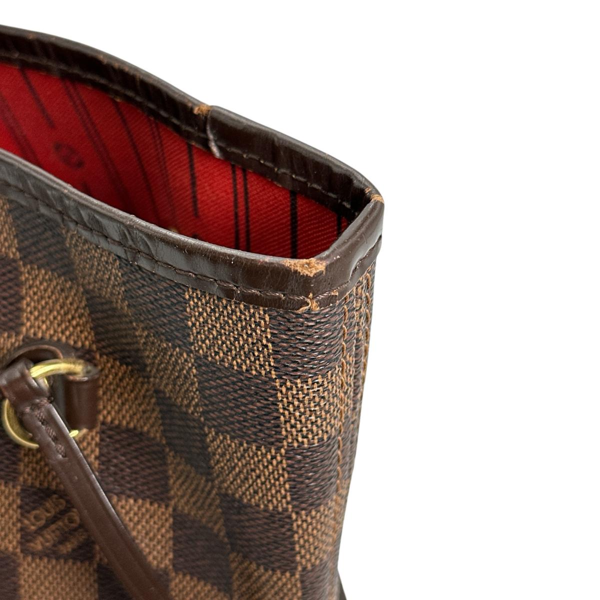 LOUIS VUITTON Tote Bag N51105 Damier canvas Brown lightweight Damier Neverfull MM Women Used Authentic