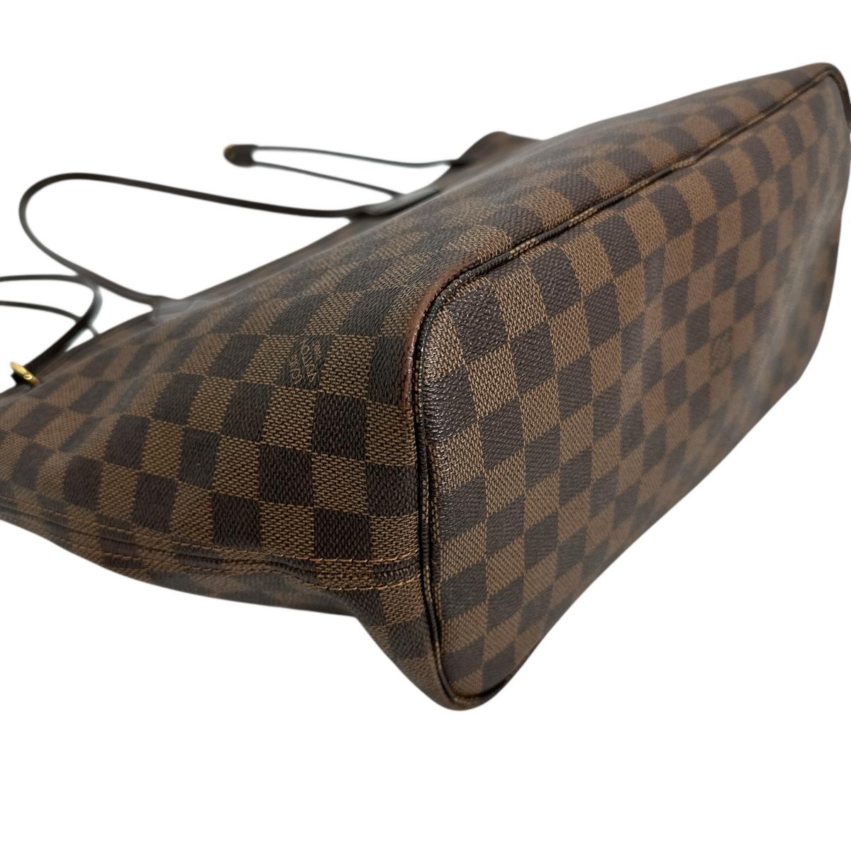 LOUIS VUITTON Tote Bag N51105 Damier canvas Brown lightweight Damier Neverfull MM Women Used Authentic