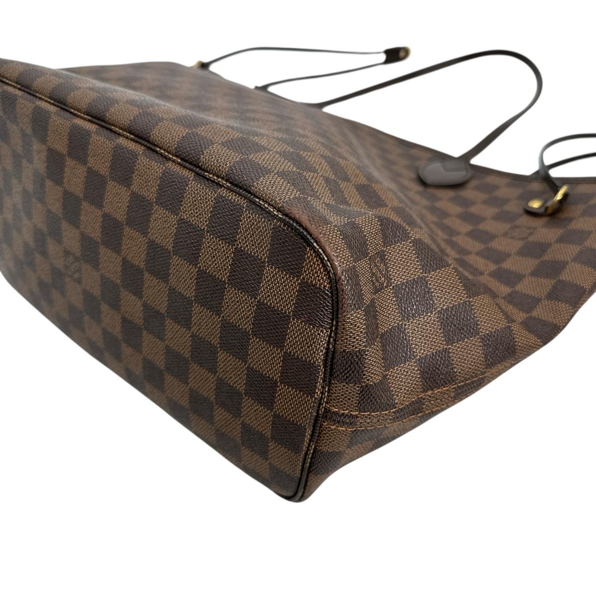 LOUIS VUITTON Tote Bag N51105 Damier canvas Brown lightweight Damier Neverfull MM Women Used Authentic