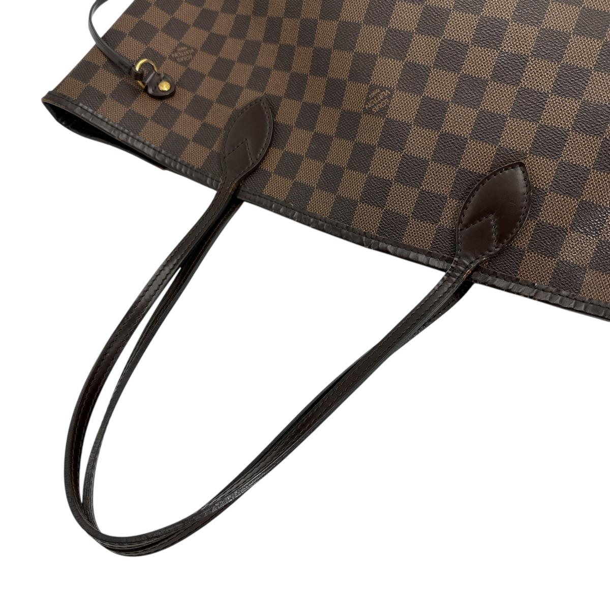 LOUIS VUITTON Tote Bag N51105 Damier canvas Brown lightweight Damier Neverfull MM Women Used Authentic