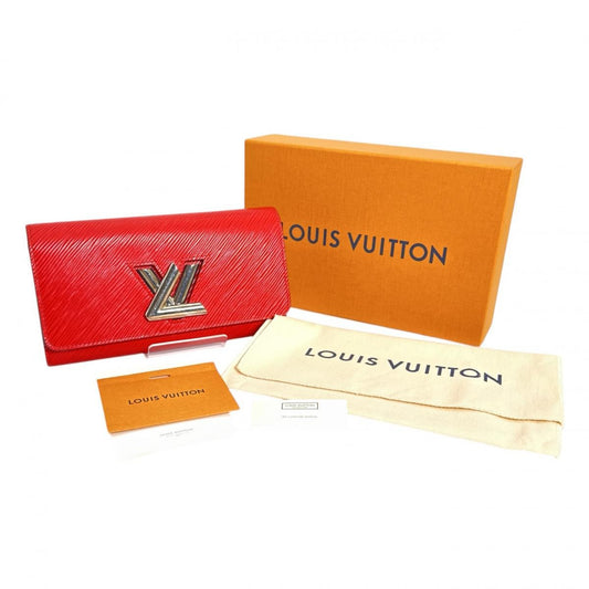 LOUIS VUITTON Long Wallet Purse M61179 Epi Leather Coklico Long Wallet Purse Epi Portefeuille twist Women Used Authentic