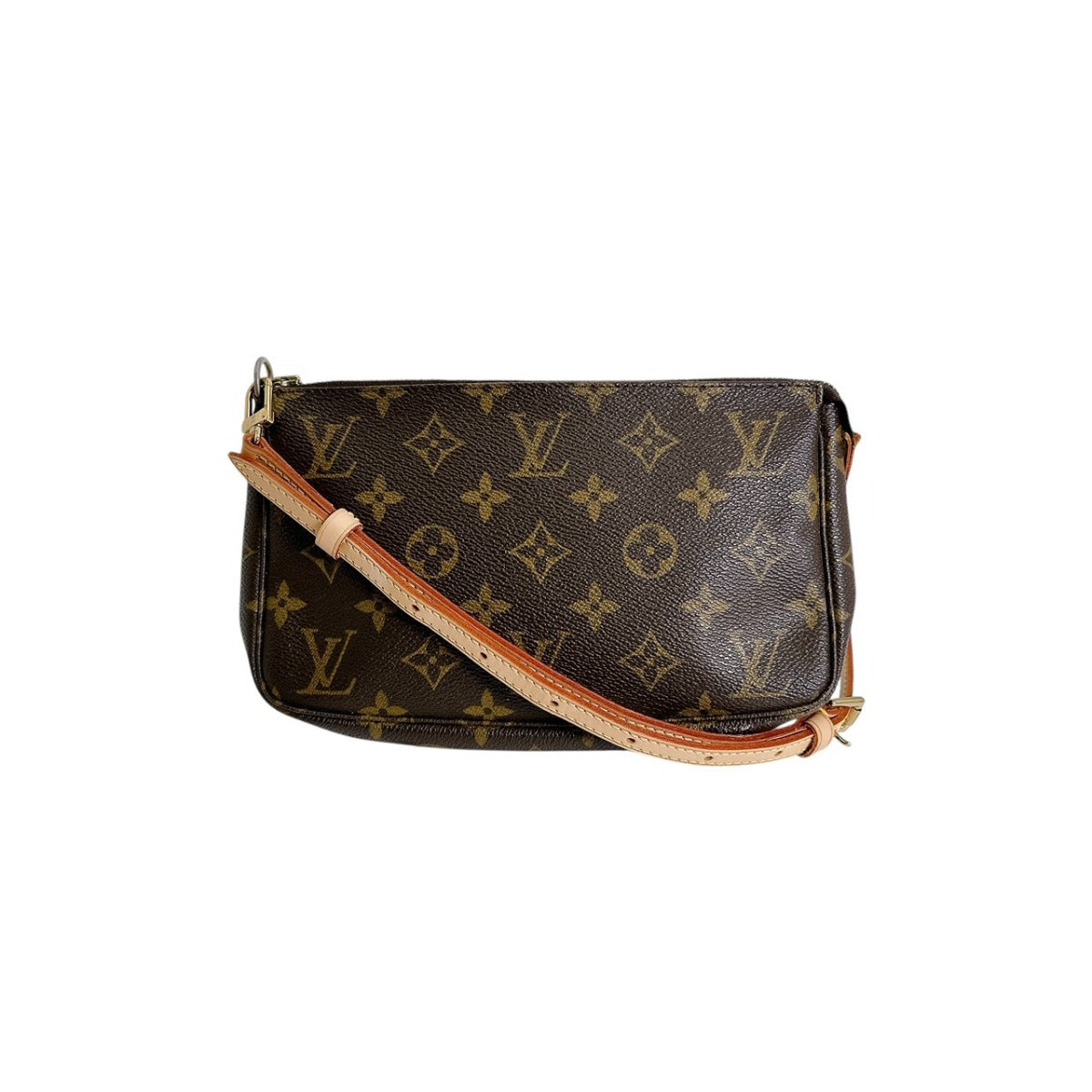 LOUIS VUITTON Pouch M51980 Monogram canvas Brown Monogram Crossbody strap replacement available