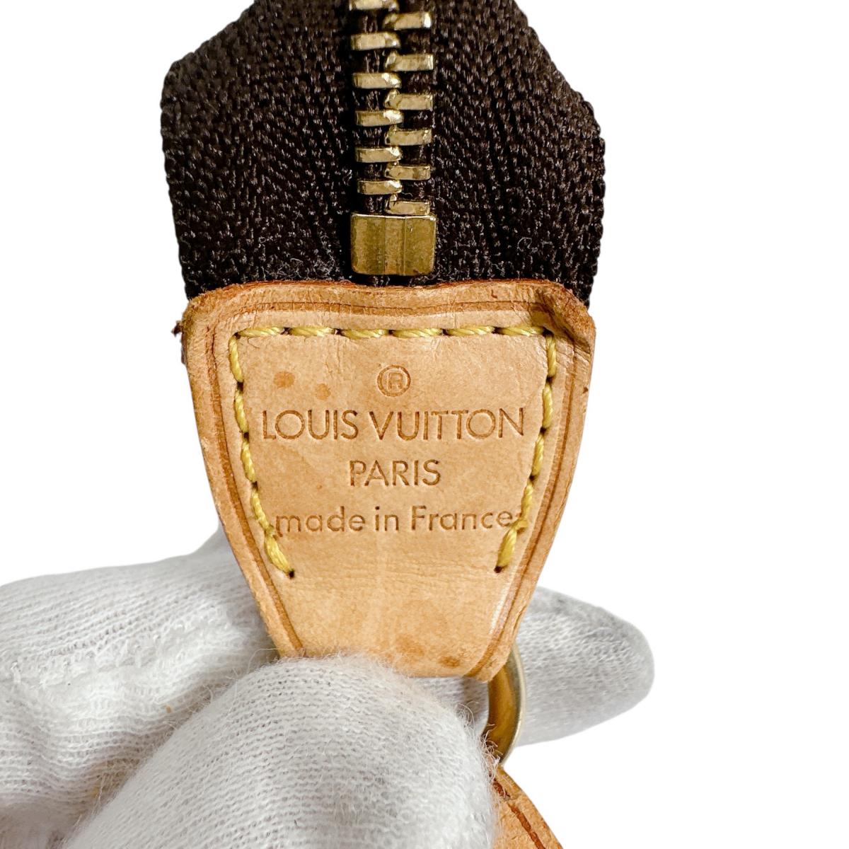 LOUIS VUITTON Pouch M51980 Monogram canvas Brown Monogram Crossbody strap replacement available