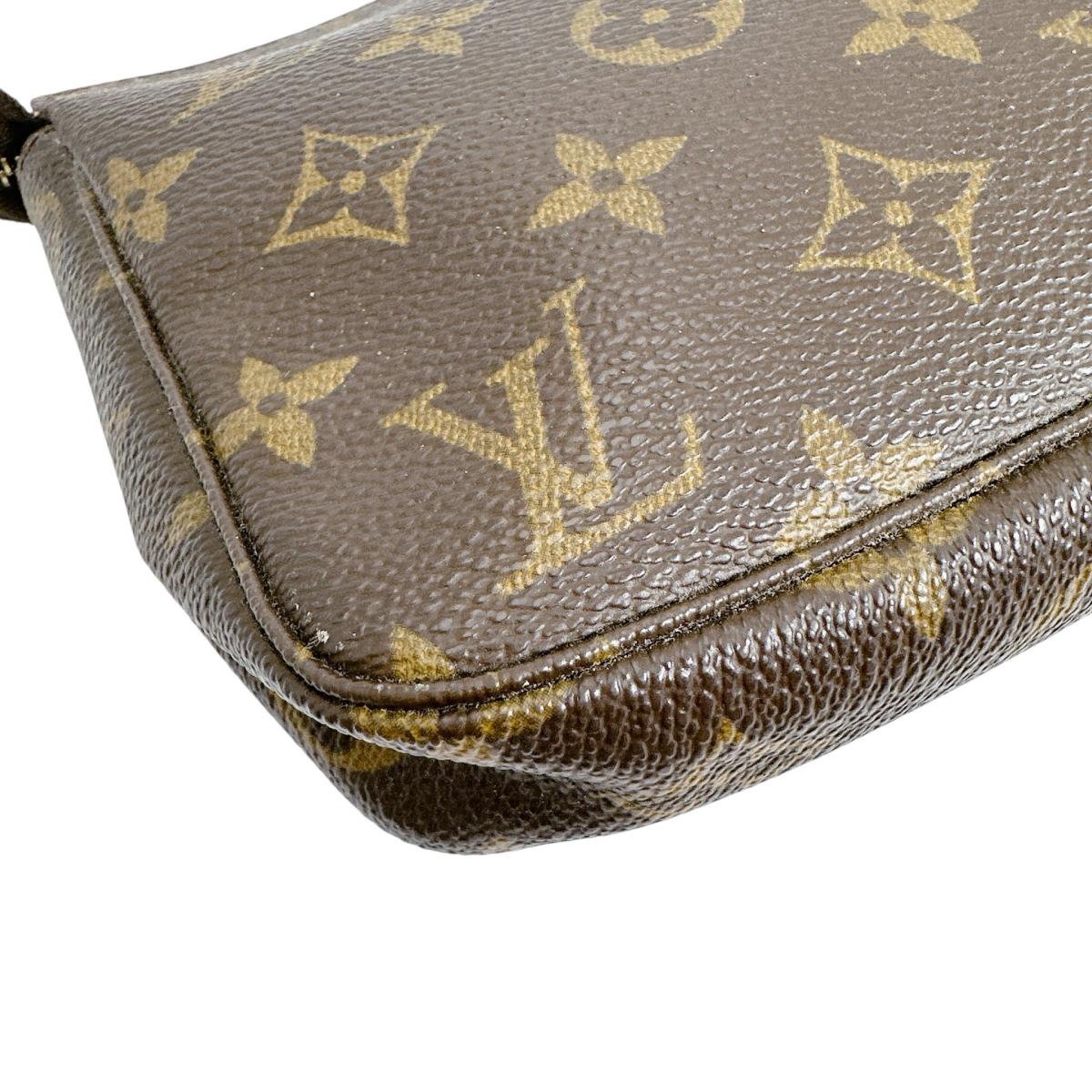 LOUIS VUITTON Pouch M51980 Monogram canvas Brown Monogram Crossbody strap replacement available