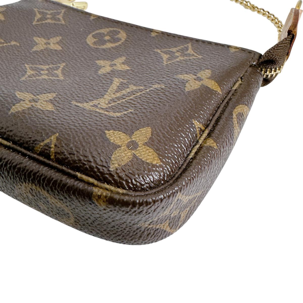 LOUIS VUITTON Pouch M58009 Monogram canvas Brown Monogram Mini Pochette Accessoires