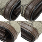 GUCCI Long Wallet Purse 523153 GG Supreme canvas, leather beige Off deer unisex(Unisex) Used Authentic