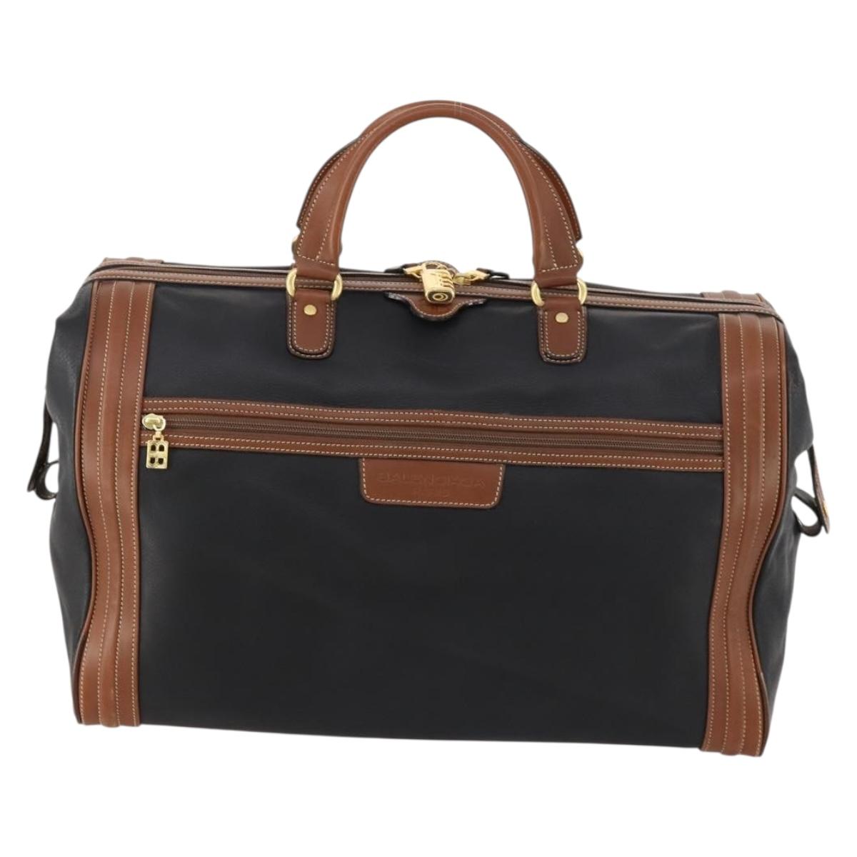 BALENCIAGA Boston Bag Leather Black Gold