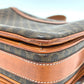 CELINE Shoulder Bag PVC / Leather Brown Macadam