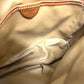 CELINE Shoulder Bag PVC / Leather Brown Macadam