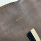 CELINE Shoulder Bag leather Brown bicolor stripes Tote Bag