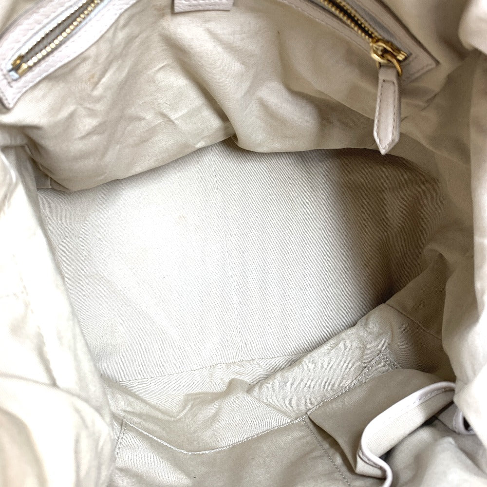 CELINE Handbag leather beige Old logo Mini Boston