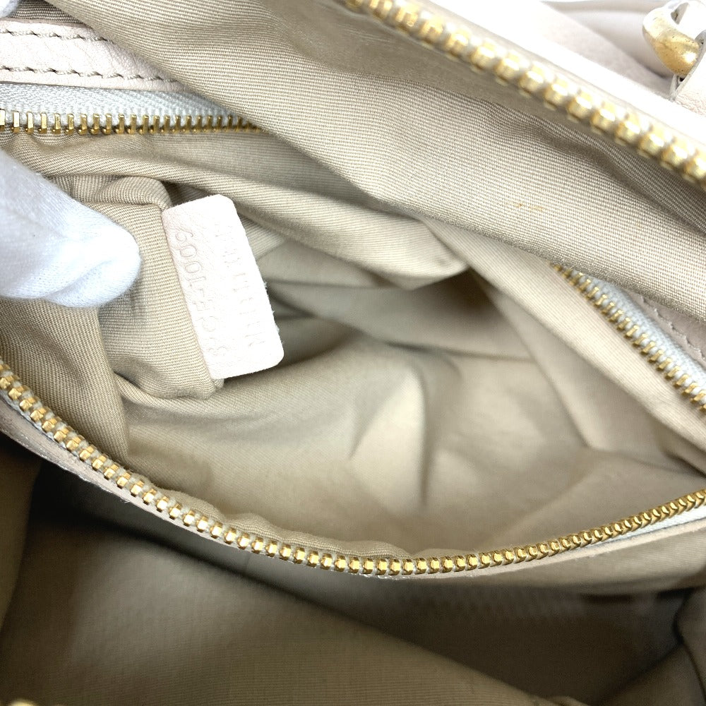 CELINE Handbag leather beige Old logo Mini Boston