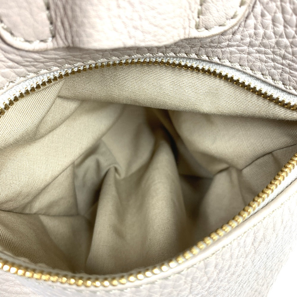 CELINE Handbag leather beige Old logo Mini Boston