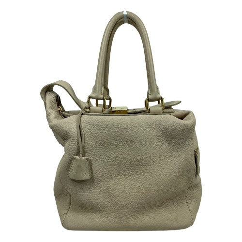 CELINE Handbag leather beige Old logo Mini Boston