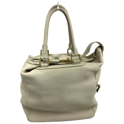 CELINE Handbag leather beige Old logo Mini Boston