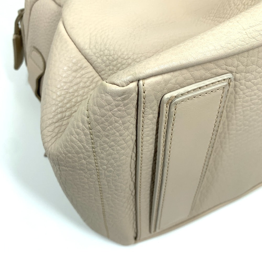 CELINE Handbag leather beige Old logo Mini Boston