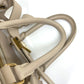 CELINE Handbag leather beige Old logo Mini Boston