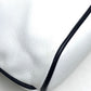 CELINE Shoulder Bag leather White x black Ribbon motif Women Used Authentic
