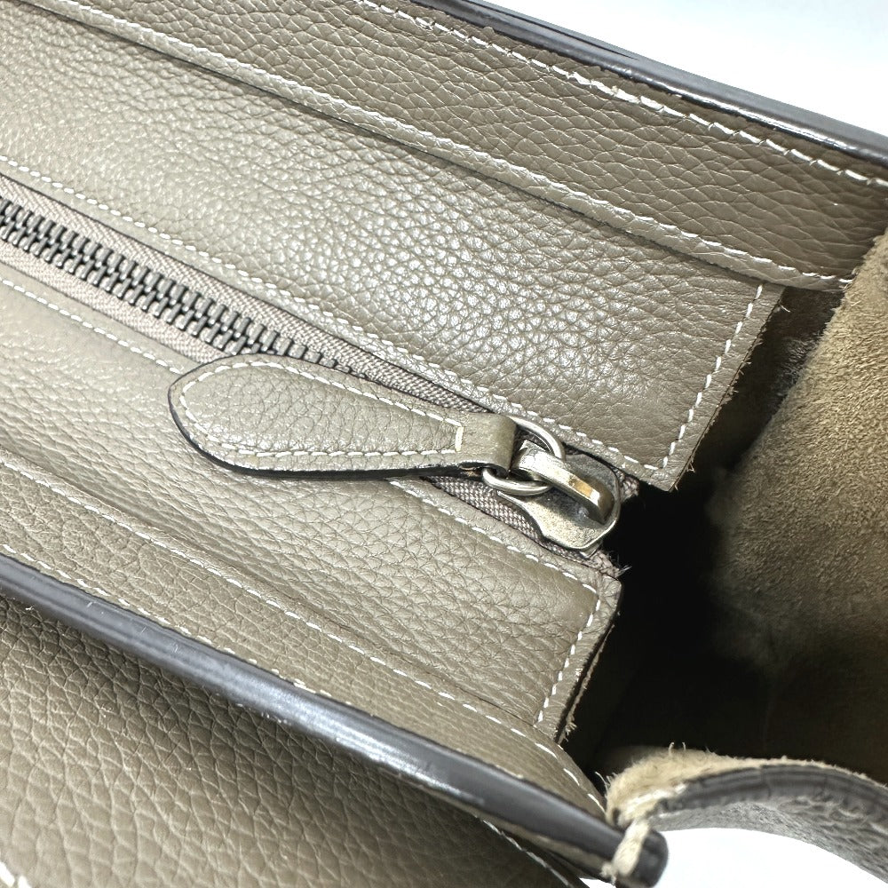CELINE Handbag leather beige Luggage Women Used Authentic