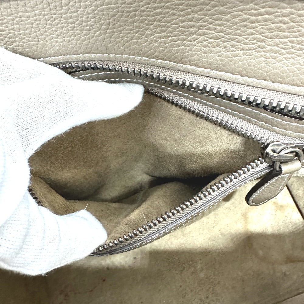 CELINE Handbag leather beige Luggage Women Used Authentic