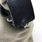 CELINE Tote Bag Linen canvas, leather Beige x black Women Women Used Authentic
