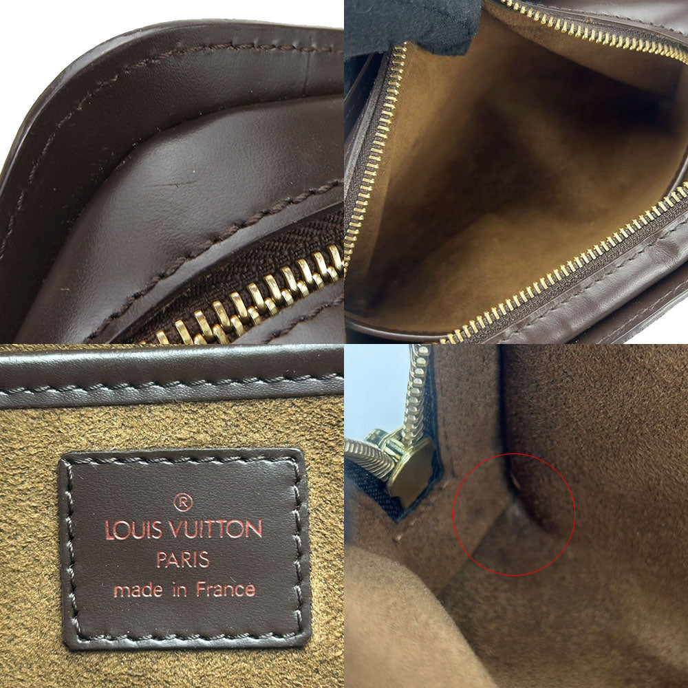 LOUIS VUITTON business bag N51993 Damier Brown Saint Louis mens Used Authentic