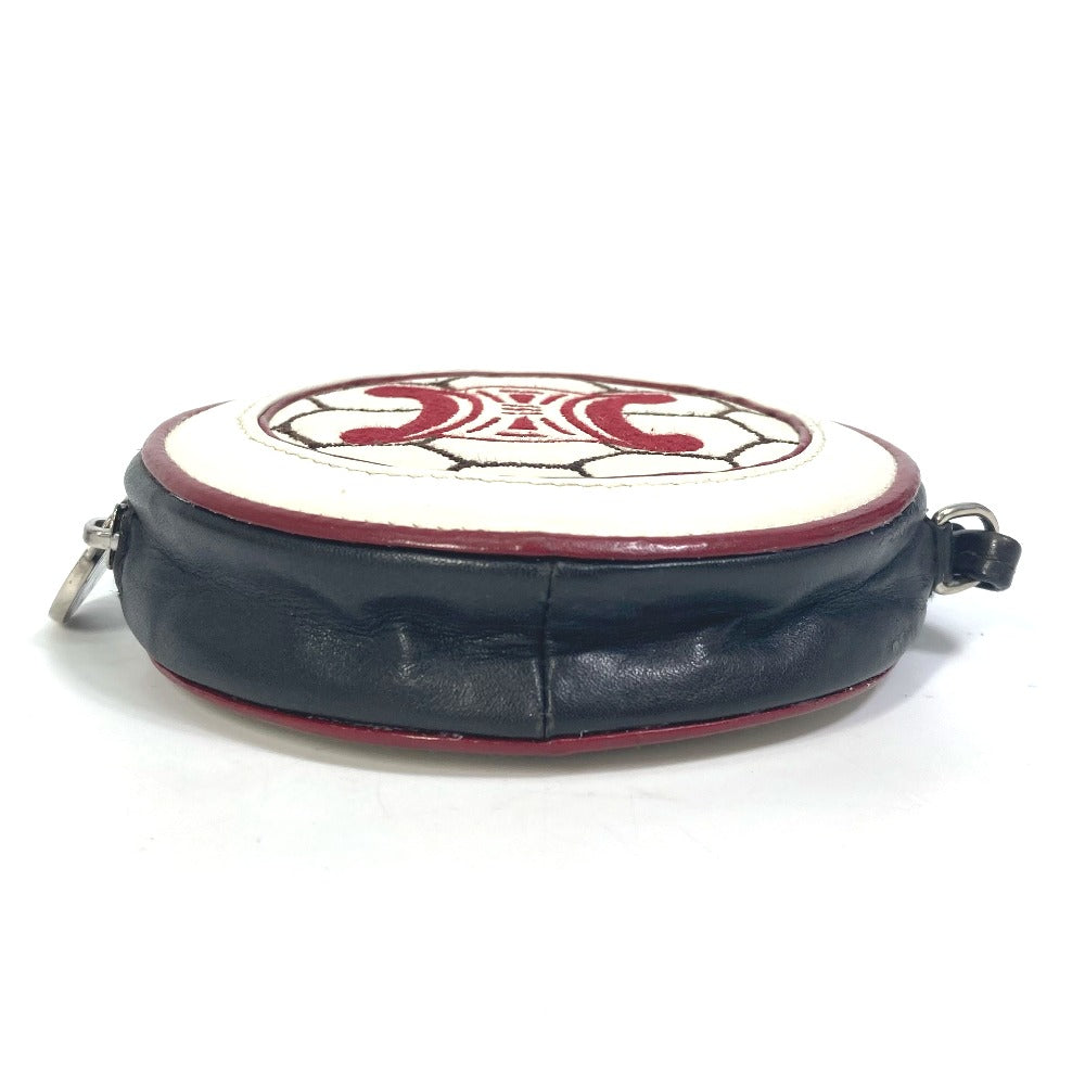 CELINE Coin case leather white Wallet Coin Pocket FIFA 2002 Women Used Authentic