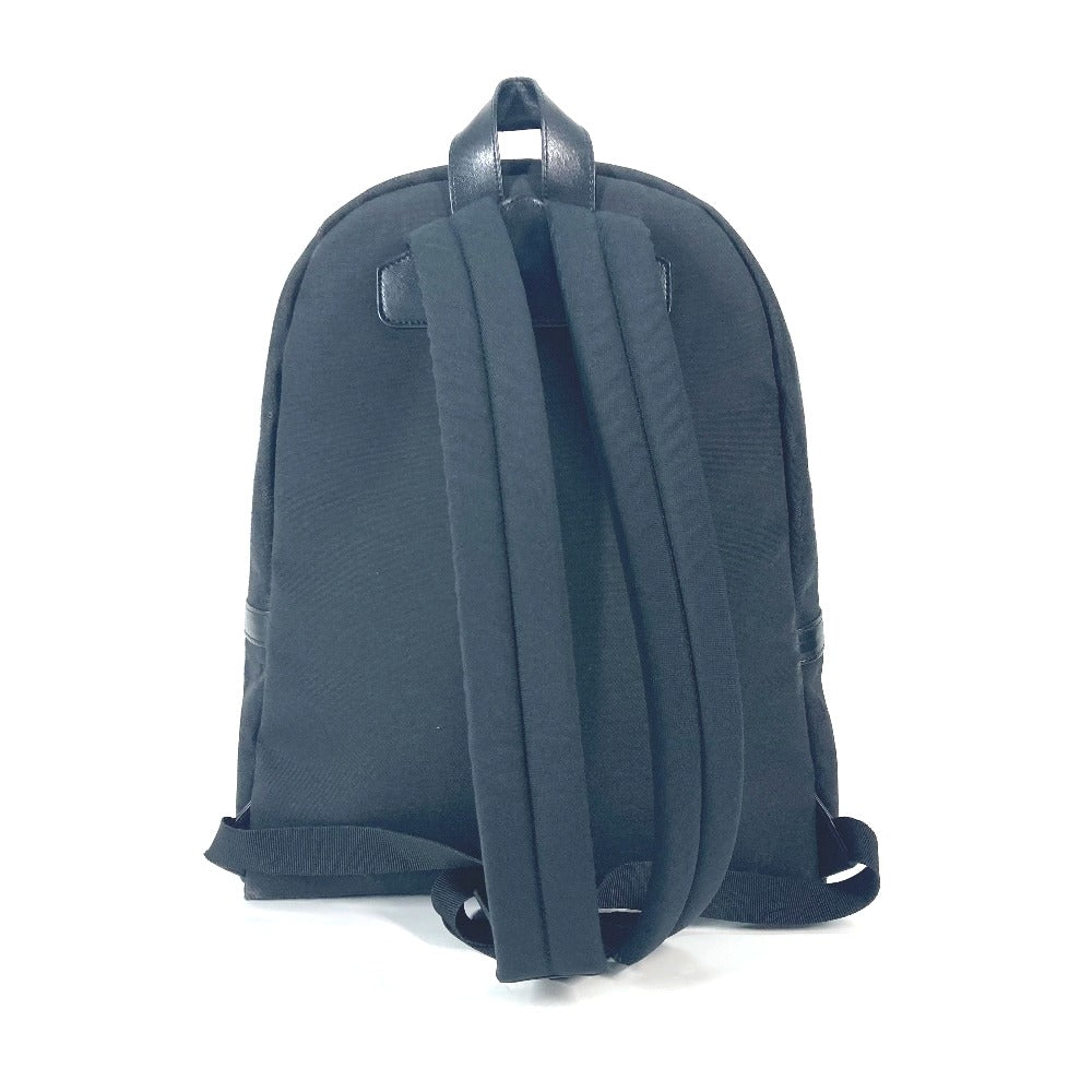 CELINE Backpack Canvas leather black triomphe logo mens Used Authentic