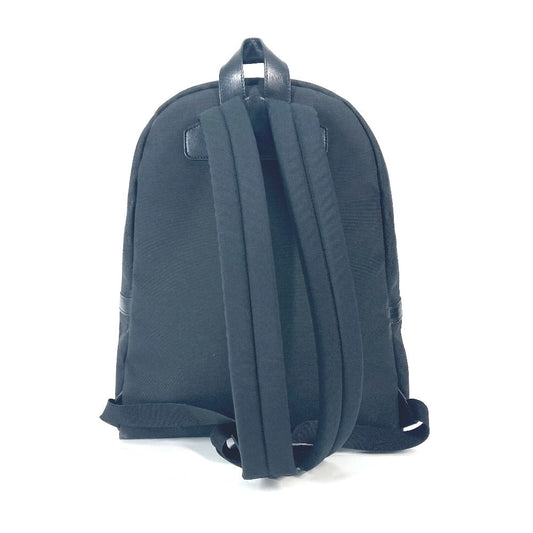 CELINE Backpack Canvas leather black triomphe logo mens Used Authentic