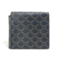 CELINE Folded wallet leather Brown Card Case triomphe wallet mens Secondhand Authentic