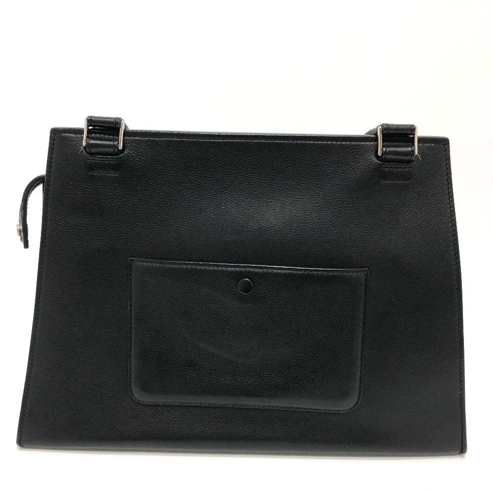 CELINE Shoulder Bag leather black Shoulder edge bag
