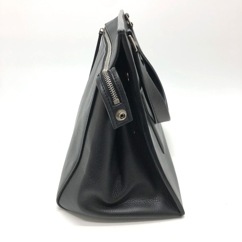CELINE Shoulder Bag leather black Shoulder edge bag