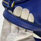 CELINE Shoulder Bag leather blue Handbag Belt bag Women Used Authentic