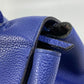 CELINE Shoulder Bag leather blue Handbag Belt bag Women Used Authentic