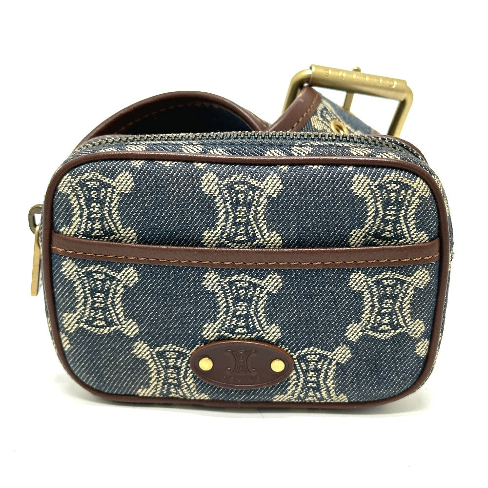 CELINE Waist bag denim blue Macadam denim