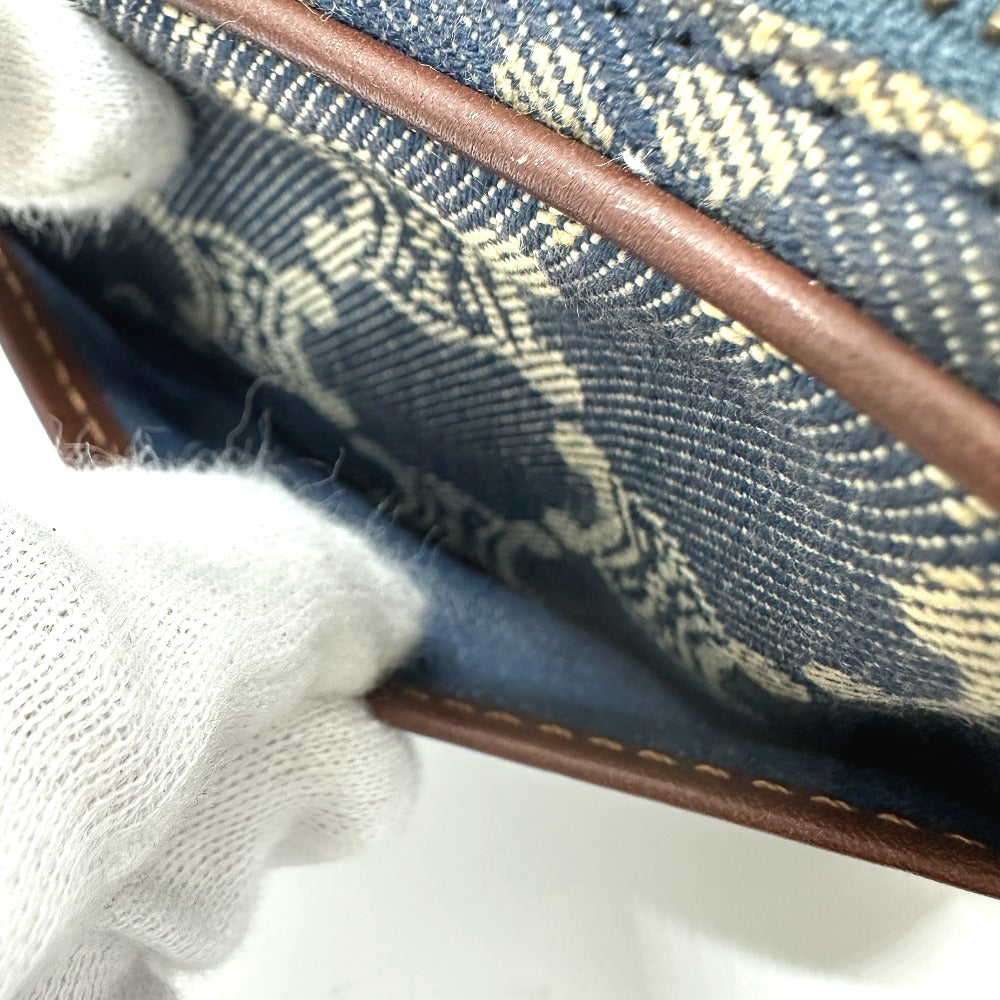 CELINE Waist bag denim blue Macadam denim