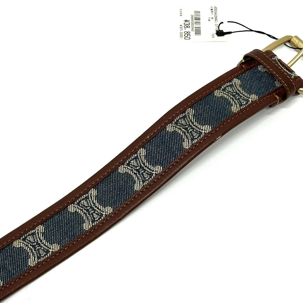 CELINE Waist bag denim blue Macadam denim