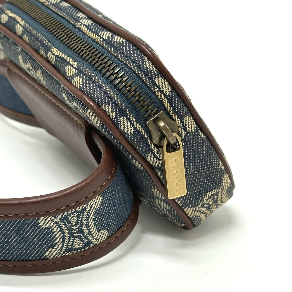 CELINE Waist bag denim blue Macadam denim