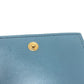 CELINE Trifold wallet leather blue Triomphe