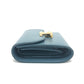CELINE Trifold wallet leather blue Triomphe