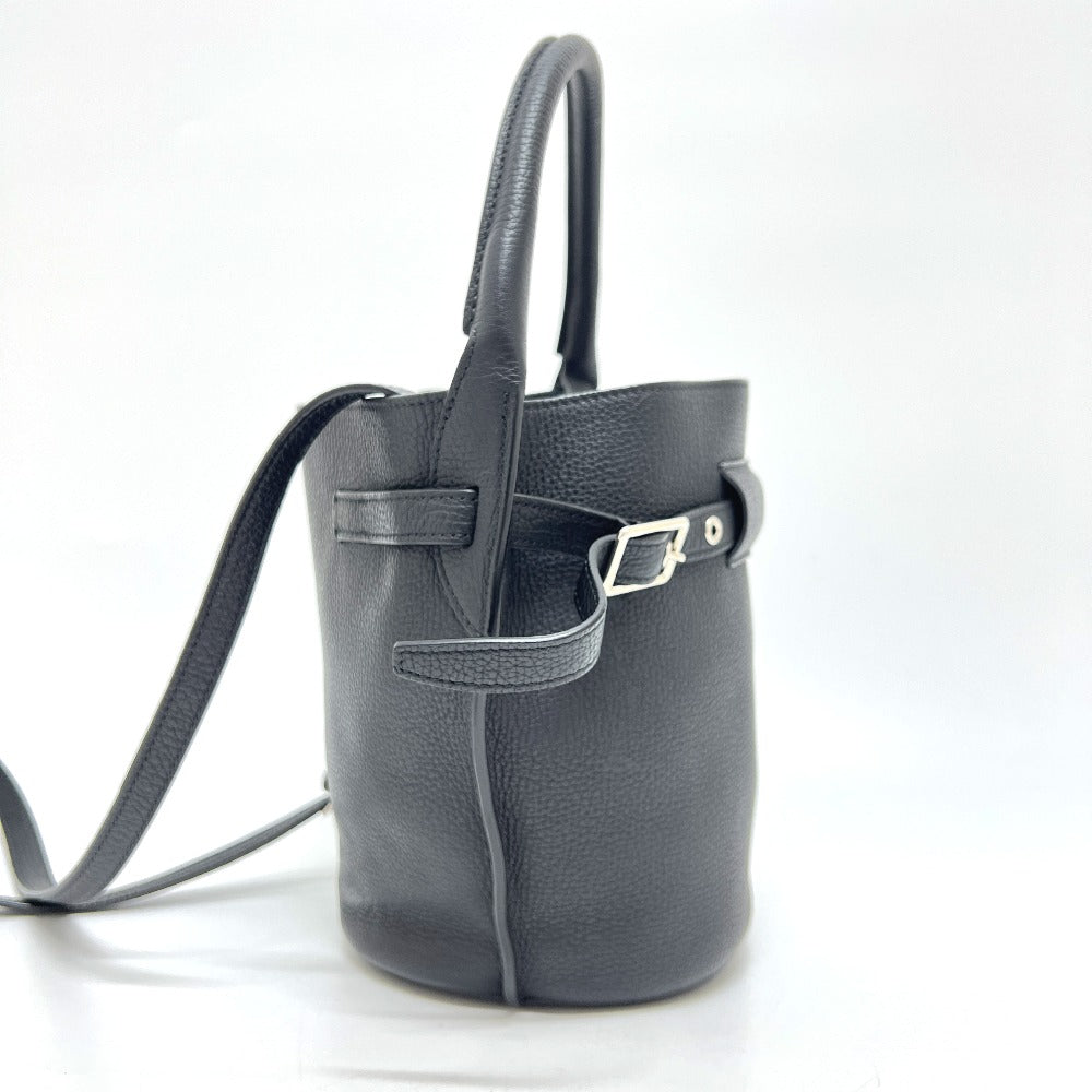 CELINE Shoulder Bag leather black Big Bag Bucket Nano