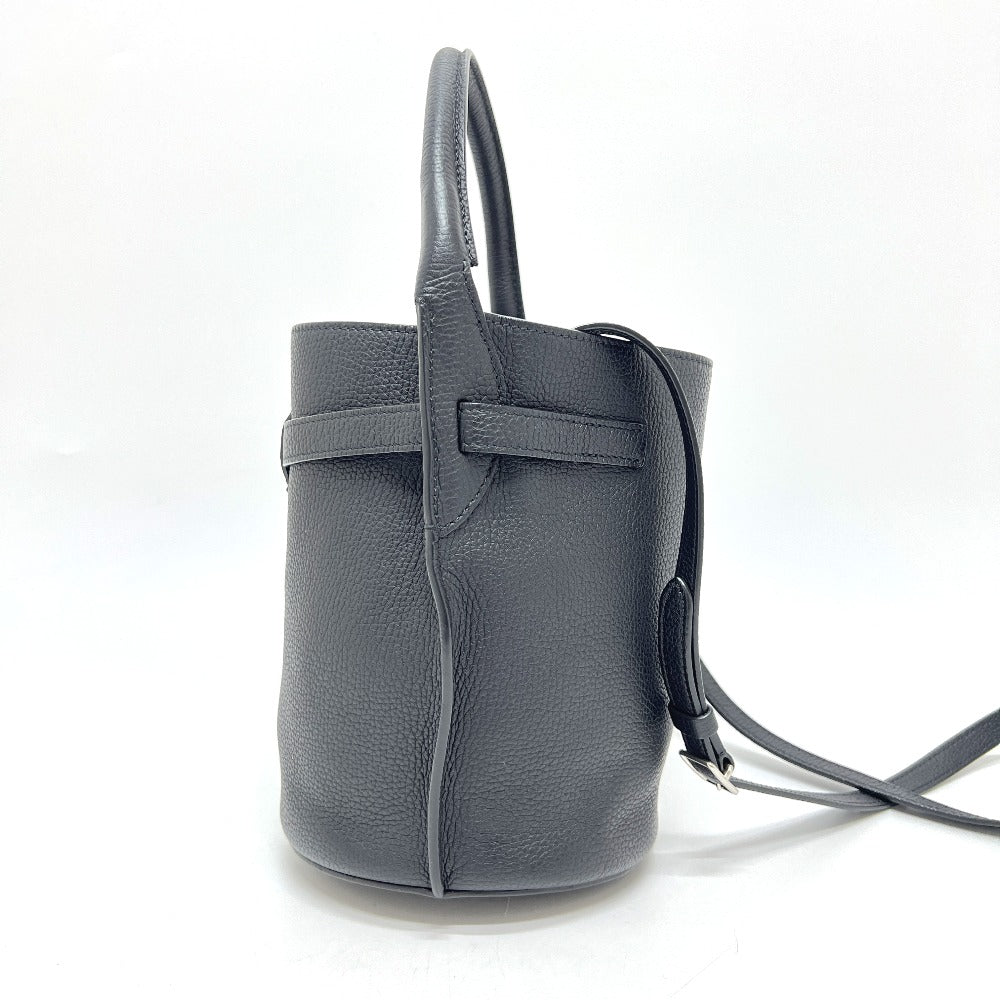 CELINE Shoulder Bag leather black Big Bag Bucket Nano
