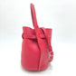 CELINE Shoulder Bag leather Red Big Bag Bucket Nano